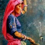 Rajasthan, portatrice d'acqua