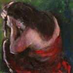 Ragazza con pettine (50x50 cm)